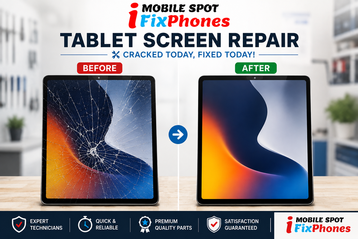 Tablet Repair: Cracked Screens, Charging Problems & More
