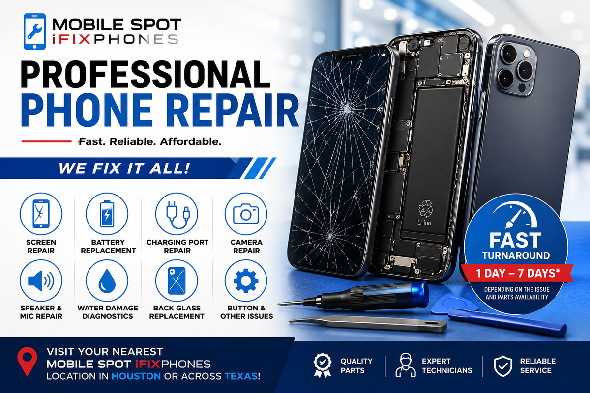 Professional Phone Repair Services: Screen, Battery, Camera, Charging Port & More