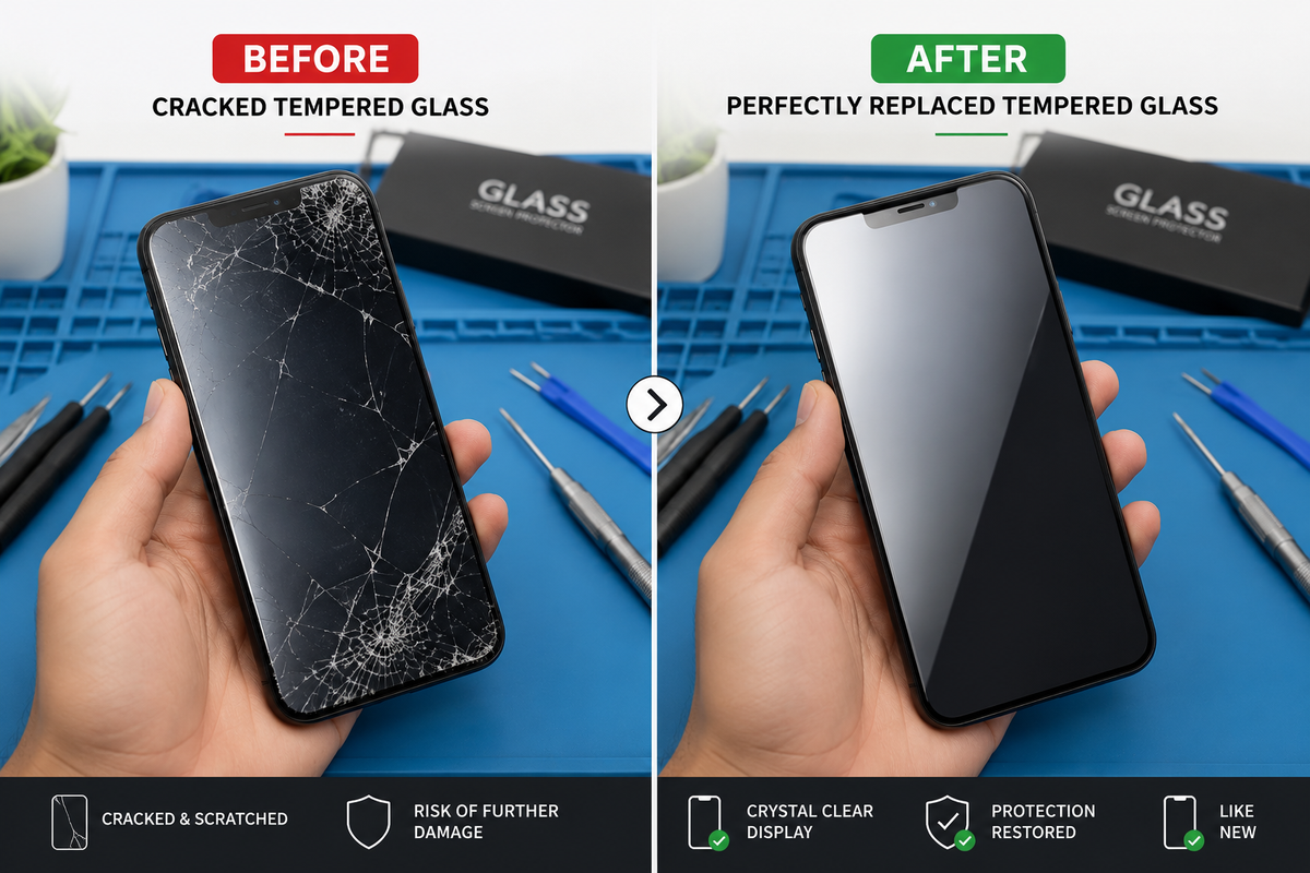 Tempered Glass Replacement in Just 5 Minutes in Houston, TX